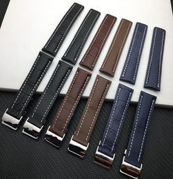 Luxury Genuine Leather Watch Band Watchband For Strap For Navitimer World Avenger/navitimer Belt 22mm 24mm6774659