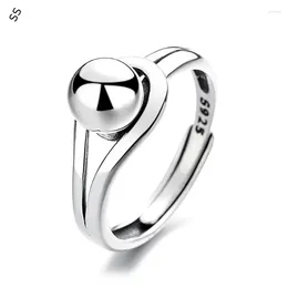 Wedding Rings Geometric Ball Unique Design Sense Opening Resizable Ring For Men And Women Simple Fashion Finger Embellish Accessory Piece