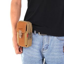 Belt Pouch Mobile Phone Bag for Men Phone Holster Bag Molle Waist Bag Pack Small Tactical Duty Belt Backpack Card Holder