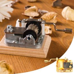 Anime Music Box Creative Wind up Engraved Musical Boxes Wood mechanical Music Box Toys For Girls New year Christmas gift