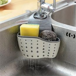 Kitchen Storage 1pc Hanging Basket Sink Sponge Rack For Absorption And Bathroom Faucet