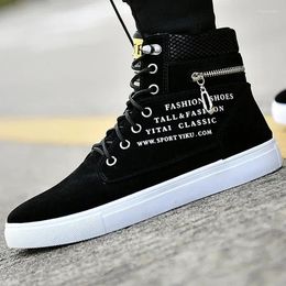 Casual Shoes Men Vulcanised British Style High Top Sneakers Canvas Man Sports Skateboarding Fashion Male