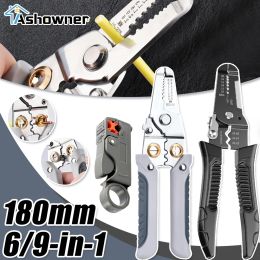 Consoles Wire Stripper Pliers Electrician Wire Cutters Electric Cable Peeling Multifunctional Wire Winding for Wire Stripping Hand Tools