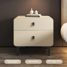 Nightstand modern simple Locker Storage cabinet Home furniture bedside wood table Nordic luxe bedroom cabinets bed side drawer