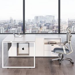 Simplicity Boss Work Desk Executive Single Write Standing Office Desks Modern Study Scrivanie Per Computer Furniture HD50WD