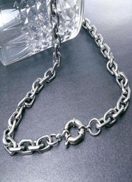 85mm chain width 316L Solid heavy stainless steel Men women 5090cm Length necklace Curb Chain8470584