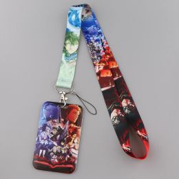 Credential Holder Anime Lanyards for Keys Badge ID Phone Rope Neck Straps Keychain Accessories Gifts