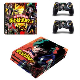 Stickers My Hero Academia PS4 Pro Stickers Play station 4 Skin Sticker Decal For PlayStation 4 PS4 Pro Console & Controller Skins Vinyl