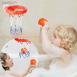 Bath Toys Kids Shower Shooting Basket Game Bathtub Toys Bathroom Mini Sucker Basketball Swimming Pool Infant Baby Bath Gifts Sports Toys 240413