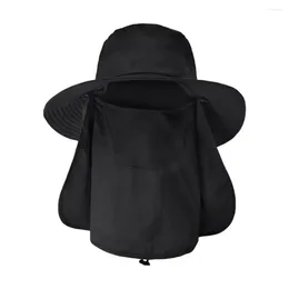 Berets Men Sun Protection Cap Hat With Neck For Outdoor Activities Windproof Anti-uv Gardening