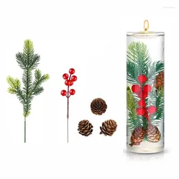 Decorative Flowers Christmas Vase Filler Decor Artificial Floating For Centerpieces Party Kids Room