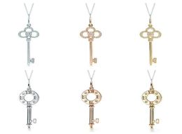 TF Juya Micro Pave Zircon Fashion Indian Key Pendant Necklaces For Women Girls Wedding Birthday Gift Necklace Supplies228D8872824