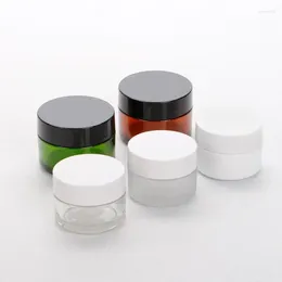 Storage Bottles 30g 50g Round Empty Plastic Cream Mask PET Jars Containers For Cosmetic Packaging Skin Care Tin F2024884