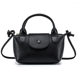 Shoulder Bags Leather Cross-body Handbag Mini Head Layer Cowhide Trend One-shoulder Women's Bag Fashion Small Square Hand Carry