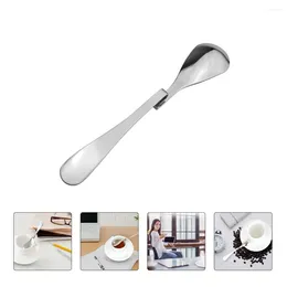 Coffee Scoops 2 PCS Spoon Drink Cocktail Stirrers Mixing Drinking Stainless Steel Cup