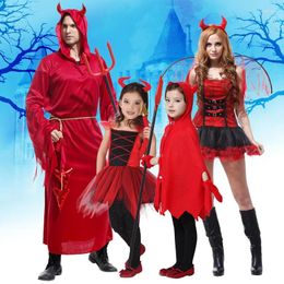 Party Decoration Devil Horns Cosplay Suit Adult Men And Women Dance Activities Costumes Halloween Christmas Children Playing