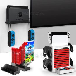 Stands Nintend Switch OLED Wall Mount Bracket Storage Stand Nintendoswitch Gaming Accessories Case Joycon Pro Controller Display Tower