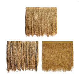 Decorative Flowers Straw Roof Thatch DIY Crafts Synthetic Grass Roofing For Fence Garden Patio Party Decoration Beach