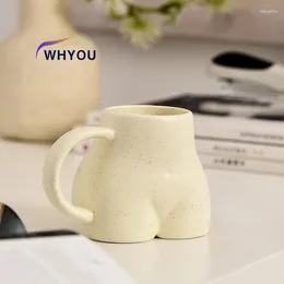 Mugs WHYOU Creative Ceramic Sexy Ass Mug Milk Water Coffee Cup Tea Funny Drinkware Tableware Valentine Wedding Business Gift