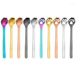 Coffee Scoops Colourful Stainless Steel Espresso Spoons Teaspoons For Sugar Dessert Cake