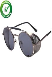 Mens Designer Sunglasses Luxury Steampunk Glasses for Women Men Retro Round Unisex Eyewear Glasses UV400 Steam Punk lunettes de so6656119