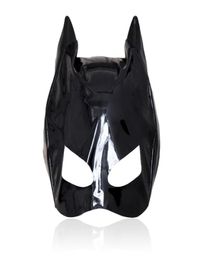 Massage Cosplay Adult Sexy Love Games Thin Patent Leather Mask Sexy Toys For Woman Fetish Mask Bondage Hood Erotic Sexy Products8724868