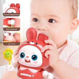 Children Cute Rabbit Electronic Toy Pet With Music Light Animal Game Frog Walking Dance Moving Kid Toys 3 Year Gifts