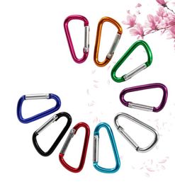 Carabiner Ring Keyrings Key Chains Outdoor Sports Camp Snap Clip Hook Keychain Hiking Aluminium Metal Convenient Hiking Camping Cli9527558