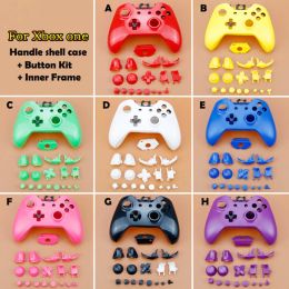 Cases Smooth Full Set Housing Shell Faceplates Case Cover With Buttons Kit for Xbox One Controller 3.5 mm Headset Jack Replacement