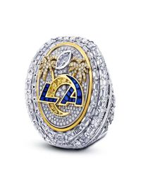 high Quality 9 Players Name Ring STAFFORD KUPP DONALD 2021 2022 World Series National Football Rams m ship Ring With Wooden Display Box Souvenir Fan Gift7653659