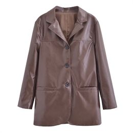 2024ZAR * Spring/Summer New Product Hot Selling Women's Wear Old Money Style Leather Coat, Suit Coat, Mini Skirt