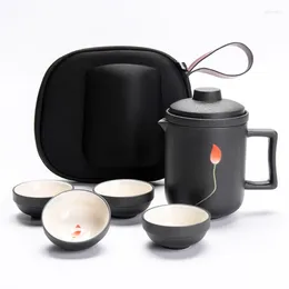 Teaware Sets Teapot Set Tea Trend Ceramics Hand-painted Retro Creative Coffee Cup Personality Exquisite Gifts Japanese