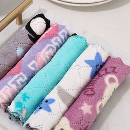 Cute Thicken Kitchen Handkerchief Microfiber for Bathroom Kitchen Supplies Hand Towels Dish Rags Dishcloths Kitchen Towels