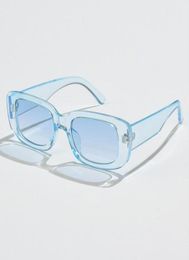 Classic Vintage Rectangle Sunglasses Women Brand Design Clear Blue Pink Green Lens Sun Glasses Female Eyewear UV4006670685