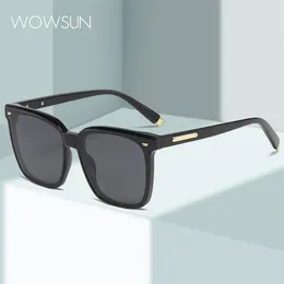 Sunglasses WOWSUN Brand Designer Sun Glasses Night Vision Vintage Eyeglass Square Women/Men Polarised Lens UV400 113