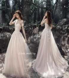 2019 Romantic Aline Wedding Dress Vintage Sweetheart Neck Sleeveless Lace Bridal Gown Plus Size Custom Made7234162