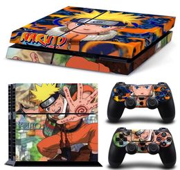 Supber Naruto Uzumaki Vinyl PVC Decal Skin Sticker for Playstation 4 PS4 Console and 2 Controller Cover Decals8909146