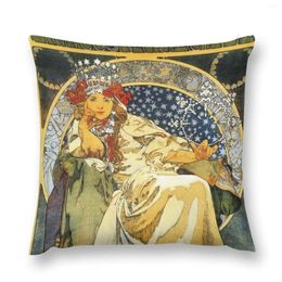 Pillow Alfons Mucha Princess Hyacinth Throw Sofa Cover Decorative S For Luxury
