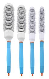 4 Sizes Hair Brush Professional Hair Salon Styling Comb Ceramic Round Hairdressing Barrel Curler Brushes Care Tools8771860