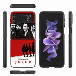 Turkish TV Series Cukur Case for Samsung Galaxy Z Flip 3 4 5G Black Hard PC Cover Flip4 Flip3 Mobile Phone Bag Zflip3 Zflip4