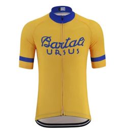 Classic Vintage Cycling Jersey Men039s Summer Short Sleeve Road Bike Wear Clothing 100 Polyester Quick Dry Breathable Bicycle 20392360350