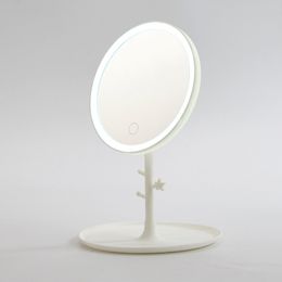 USB Charging Led Makeup Mirror Desk Lamp Make-Up Mirror Desk Make-Up Mirror Girl Portable Makeup Mirror