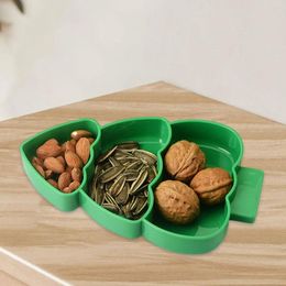 Dinnerware Sets Serving Tray Countertop Storage Container Holiday Decoration Reusable Baby Lunch Christmas Tree Shaped Fruit Plate