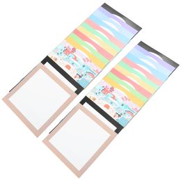 32 Sheets Border Drawing Paper Craft Cardstock Square Thicken Handcraft Painting Child