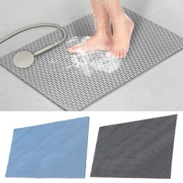 Bath Mats Quick Drying Non Slip Shower Mat With Drain Holes PVC Tub Floor Bathroom Supplies