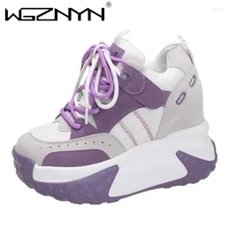 Casual Shoes Spring Women Platform Trainers Comfy Chunky Sneaker Summer Wedge Shoe Breathable 10.5CM Height Increased