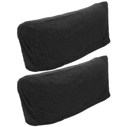 Chair Covers Stretch Couch Sofa Arm Protectors Armrest Couches Sofas 55X25cm Black Polyester