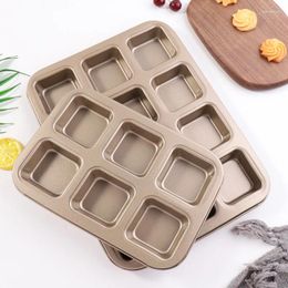 Baking Moulds Carbon Steel Cube Cake Mould Non Stick Dessert Pastry Square Brownie Moulds For