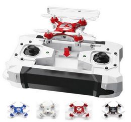 Cheap FQ777124 Pocket Drone 4CH 6Axis Gyro Quadcopter Drones With Switchable Controller One Key To Return RTF UAV RC Helicopter M7660357