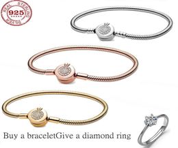 fit original 925 Sterling Silver Mesh bracelet Round Shape Chain charm fo 2202189020826